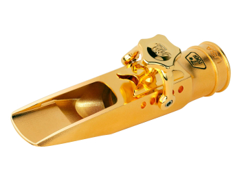 Photo New DURGA 5 Metal Gold Plated Mouthpiece for Tenor Saxophone by Theo Wanne